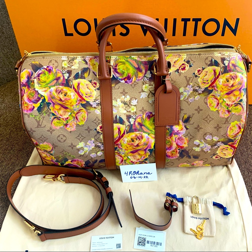 Louis Vuitton Gold Garden Keepall 45 FW22 Runway Collection